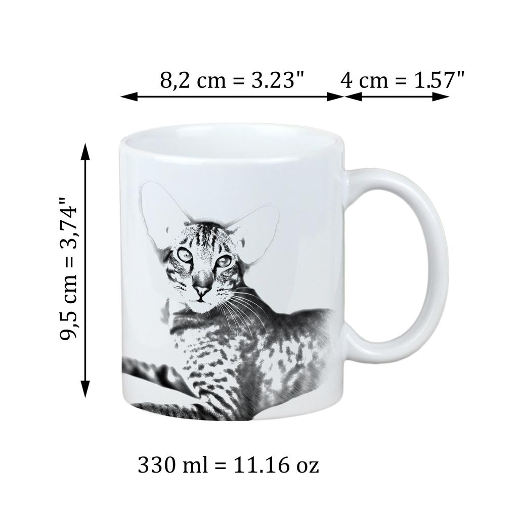 Oriental - cat mug, cheerful mug for a dog lover, personalized gift from the Art-Dog brand