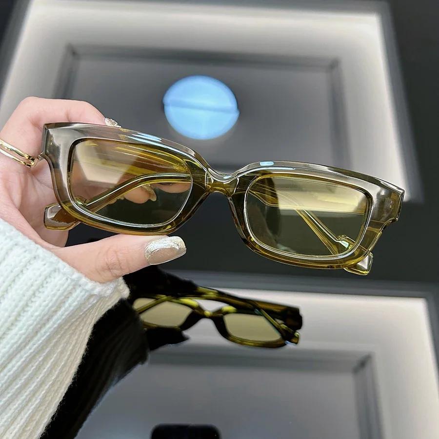 Квадратные Модные Солнцезащитные Очки Женские Мужские Дизайнерские Брендовые Винтажные Прямоугольная Оправа Солнцезащитные Очки Женские Мужские Зеркальные