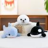 Soft Sea Animals Plush Toy Fluffy Marine Animal Stuffed Doll  Birthday Parties