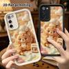 Phone case: 2D flat, suitable for Samsung Galaxy A34 A35 M05 M06 S20 S22 S21 FE Plus 5G protective case, little bear cookies, perfect Christmas and Ha