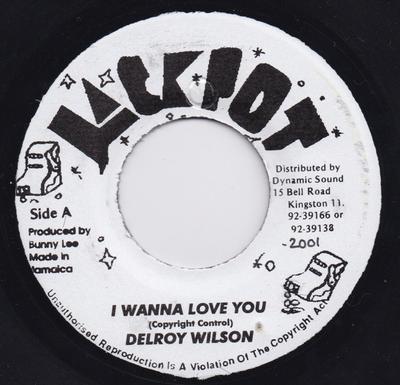 7-дюймовая пластинка DELROY WILSON - I Wanna Love You NONE Jackpot 2001 Ямайка Регги, Ска и Даб Б/у