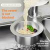Stainless Steel Swan-shaped Sink Litter Strainer Basket Kitchen Corner Filter Basket Sink Household Drain Basket Rack Hooking
