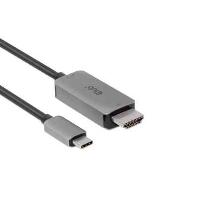 Активный кабель Club 3D USB Gen2 Type C на HDMI 2.1, Male/Male, 3 м, поддержка 4K120 Гц, 8K60 Гц, HDR10+, DSC 1.2 (САС-1587)