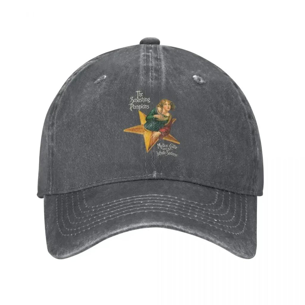 The Smashing Pumpkins Baseball Cap Mellon Collie and the Sadness Album FeUnisex Unisex Sun Visors Hats Casual Baseball Caps