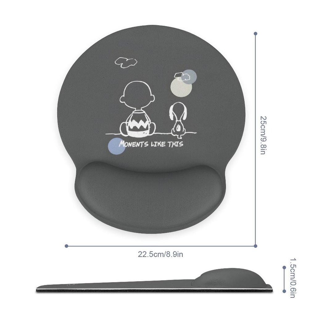 Снупи Чарли Браун Коврик для мыши Силиконовый Тонкий Маленький Удобный Поддержка запястья Подушка Подставка для запястья Игровой Офисный Популярный Женский Мужской Стильный Милый