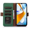 Для Xiaomi Poco C55 4G/Redmi 11A 4G/Redmi 12C 4G Чехол для телефона из натуральной кожи с RFID-блокировкой, кошелек, подставка для телефона, крышка