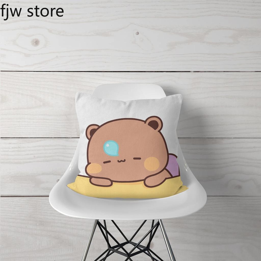 Cute Red Panda Throw Pillow Cover Fashion Anime  Boob   Sofa Chair Bed Cushion  Room Home Decoration