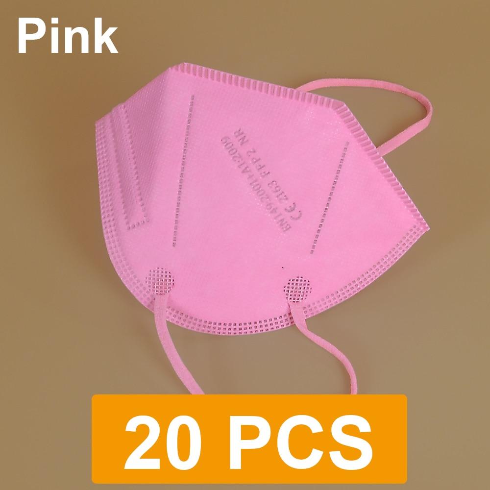 FFP2 Красочная маска для лица Mascarillas Противотуманный респиратор от пыли Дышащие маски для взрослых