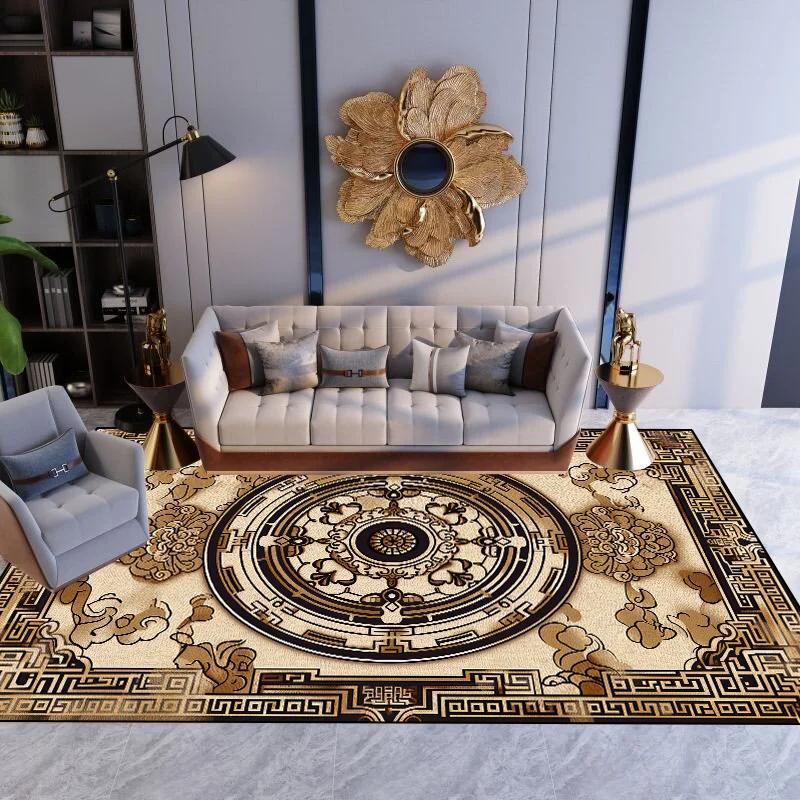 Persia Large Size Carpet Living Room Decoration Luxury Floor Mats Non-slip Bedroom Rugs Washable Lounge Computer Chair Mat