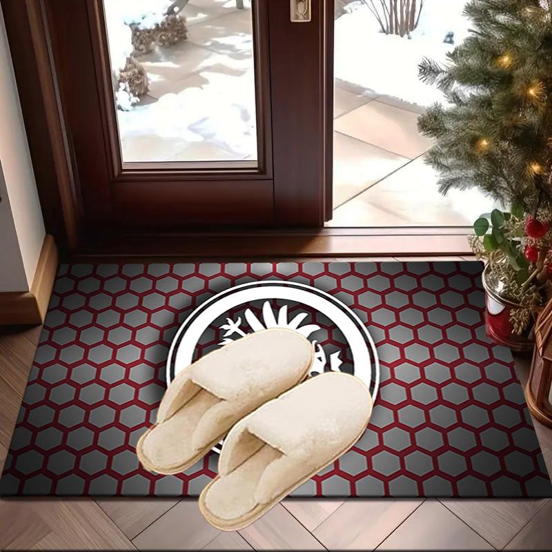 Eintracht Frankfurt Crest Area Rug Office rug, Chair Rug, Decor Carpet Livingroom bedroom Mat, Large Size Fan gifts Christmas gifts