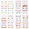 12 Sheets Halloween Face Temporary Tattoos for Kids Adults Party Supplies Scary Spider Bat Ghost Designs Fun Face Paint Stickers Decals