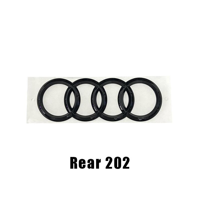 4 Ring Audi Q5 Quarrto Sline Sticker Car Front Hood Grill Emblem Rear Trunk Badge Sticker Side Decoration Accessory Q5 2014-2019