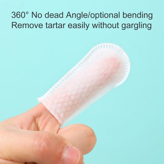 50 шт./набор Салфетка для питомца Хороший очищающий эффект Неувлажненная Ультрамягкая Уход за полостью рта Одноразовая Влажная Салфетка для чистки зубов для питомца Напальчник Продукт для кошки