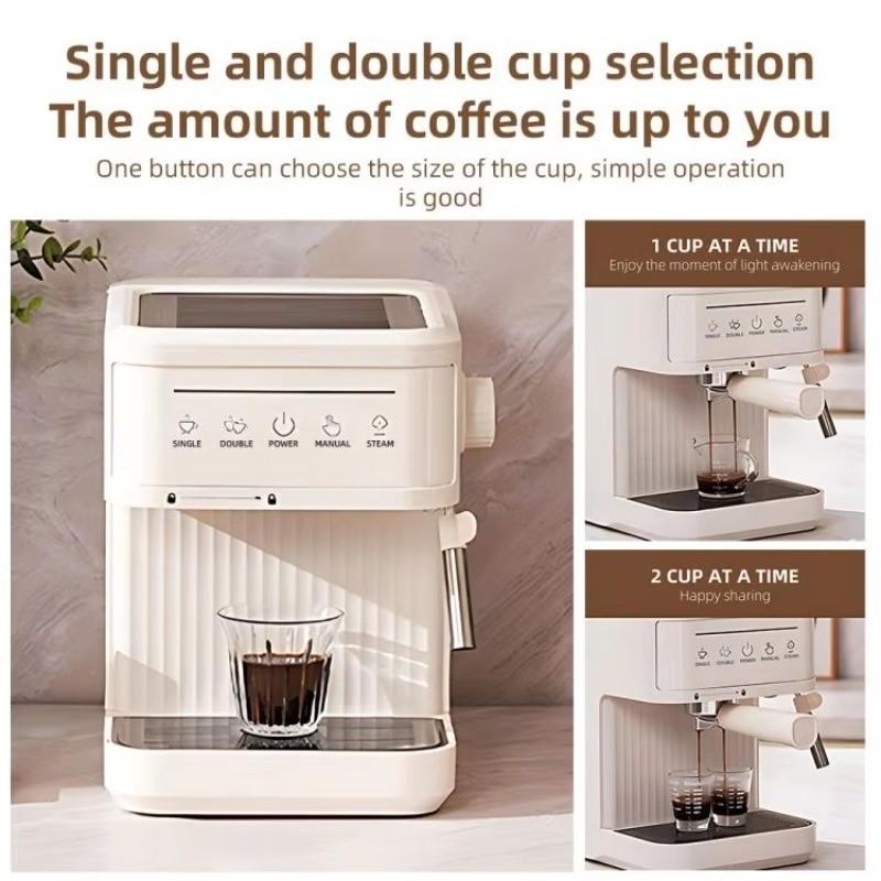 20Bar Multifunctional Italian Coffee Machine Small Pump Espresso Maker Household Semi-automatic Coffee Making Machine