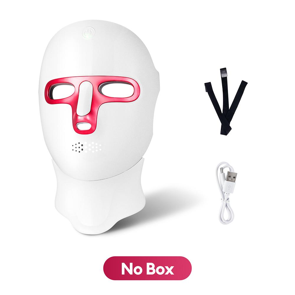 Беспроводная 7-цветная светодиодная маска для лица, портативная фотонная светодиодная маска для лица, антивозрастная, восстанавливающая кожу, лифтинг кожи лица, уход за кожей, инструмент для красоты
