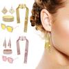 1970s Disco Dress up Costume for Women 70/80s Theme Party, Including Bling Hat Bling Sunglasses Long Scarf