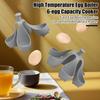 4/6-Holes Silicone Egg Steamer Tray High Temp Resistant Egg Boiler for Fast Cooking Anti-Scald Handle Easy To Clean Egg Holder