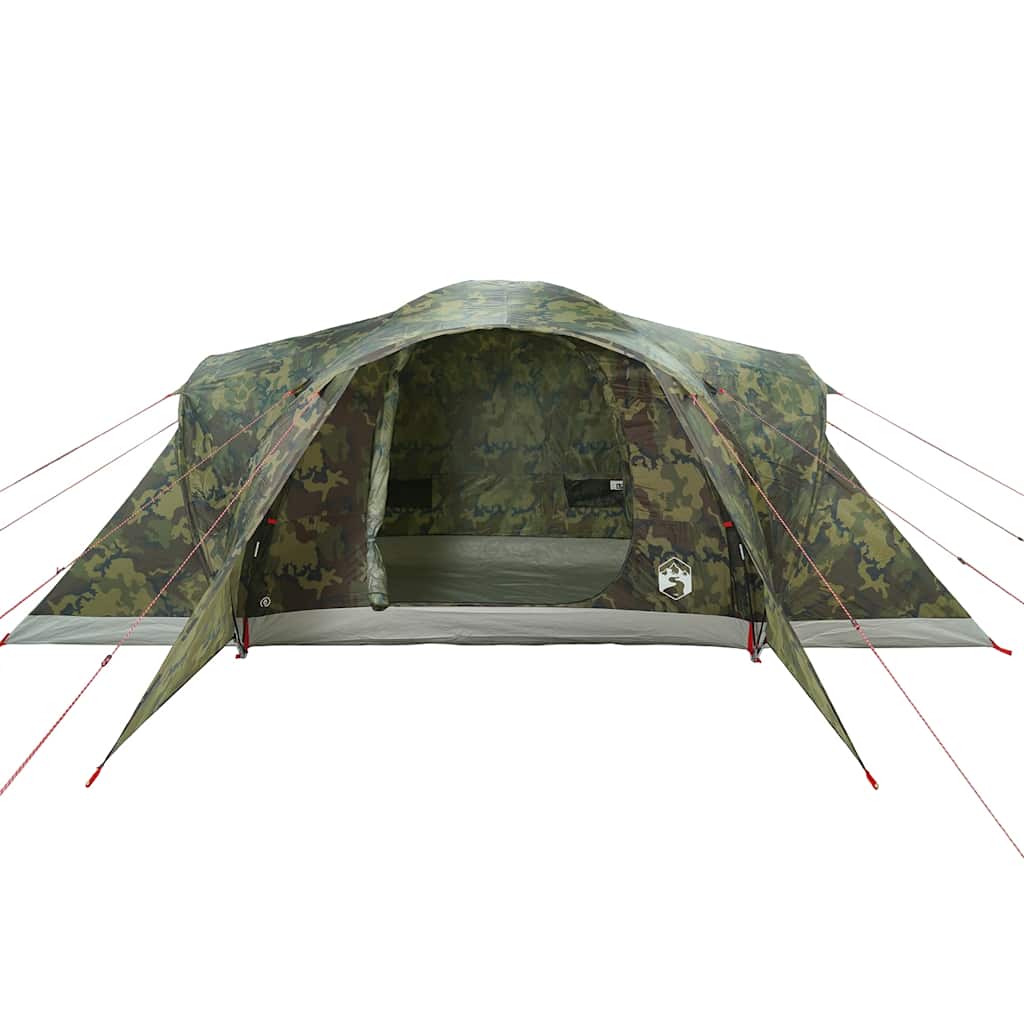 Dome Family Tent for 6 Persons Camouflage Pattern Waterproof
