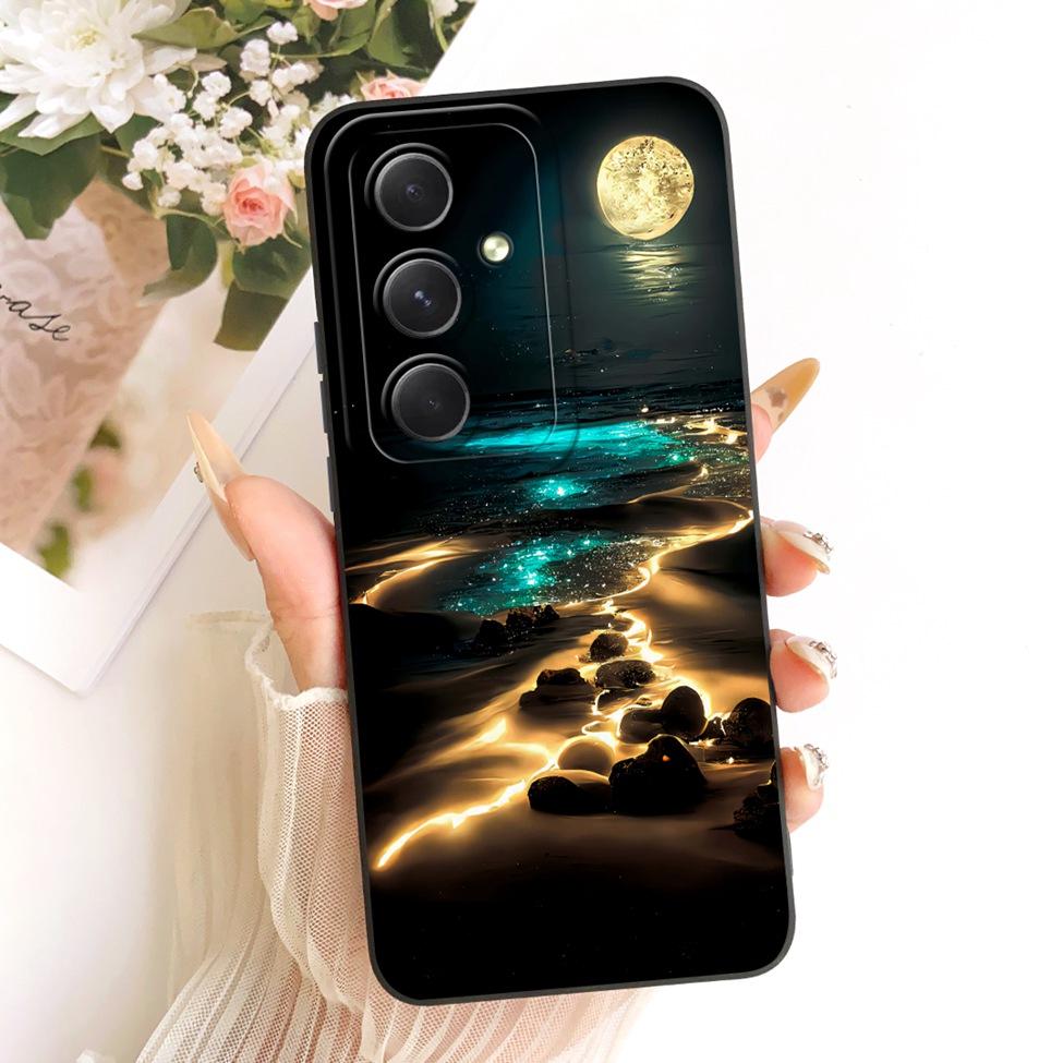 Чехол для Samsung A55 5G A556V A556B A556E A5560 Корпус для Samsung Galaxy A55 5G Обложка Силиконовый Модный Мультяшный Забавный Расписной