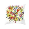 Colorful Tree Print Creative Fashion Cushion Cover Pillowcase Decorative Sofa Home Decor
