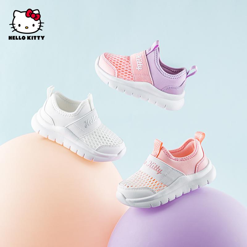 Kaiti cat children's shoes, girls' summer new style, one foot casual shoes, mesh breathable sports shoes