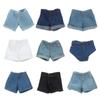 Kids Toys Casual Wears 11.5" Dolls Trousers Leather Pants Shorts Clothes Accessories Floral Jeans