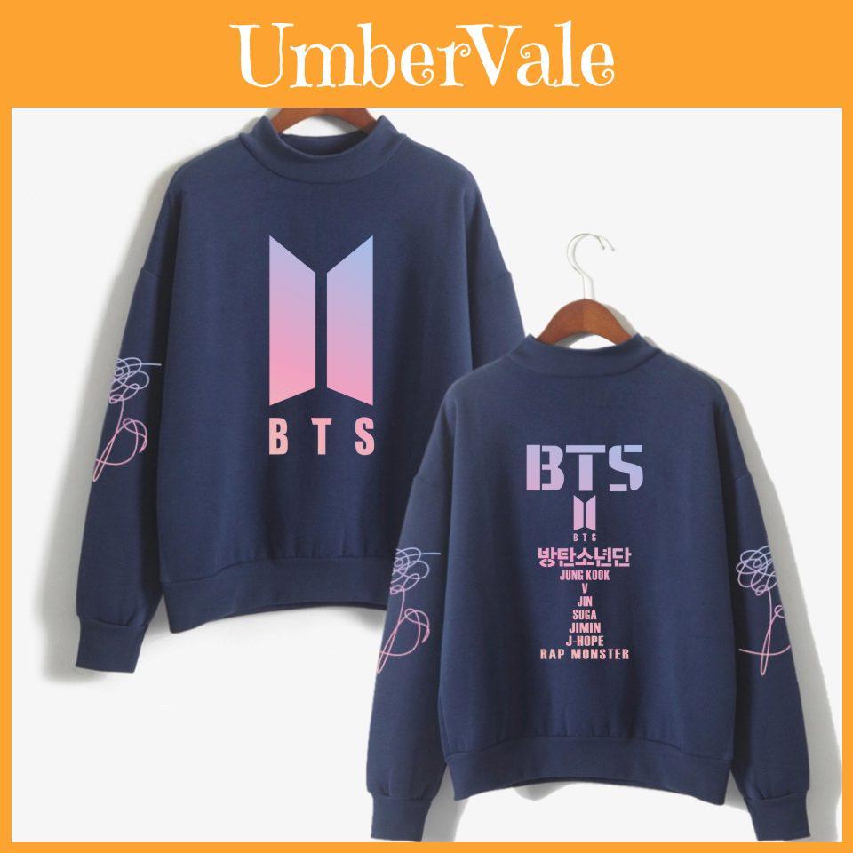 Bts Kpop Свитер In Bloom Унисекс Худи Jung Kook Bangtan Boys Стильный Удобный Смесь хлопка