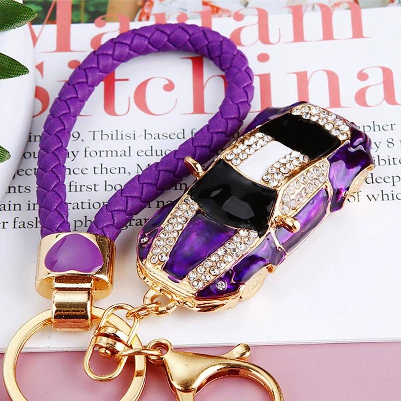 Sale Crystal Car Rhinestone 3D Metal Gift for Men Women Car Accessories Bag Charm
