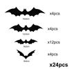 Halloween 3D Black Bat Wall Stickers  Removable Scary Horror Horror DIY Home Indoor Indoor Kids Party Favors Wall Window Decal