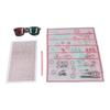 Red Green Fixed Vectograms Convergence Insufficiency Eye Training Low Vision Test Chart with Glasses