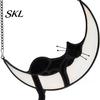 Acrylic Cat Suncatcher Hanging Pendant with Chain, Animal Ornament for Window Light Translucent Wall Decor, Cute Lover Gift Home Room Decoration Decor