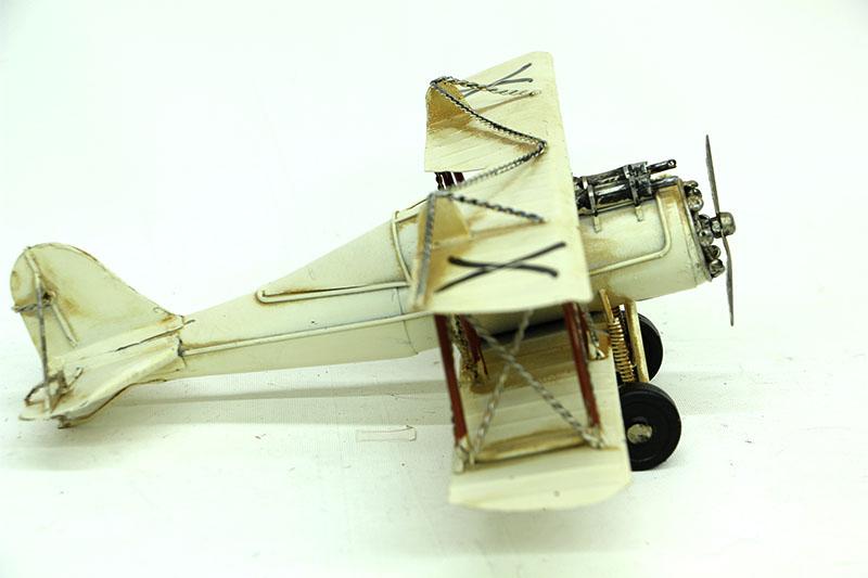 Decorative Metal Airplane Biplane