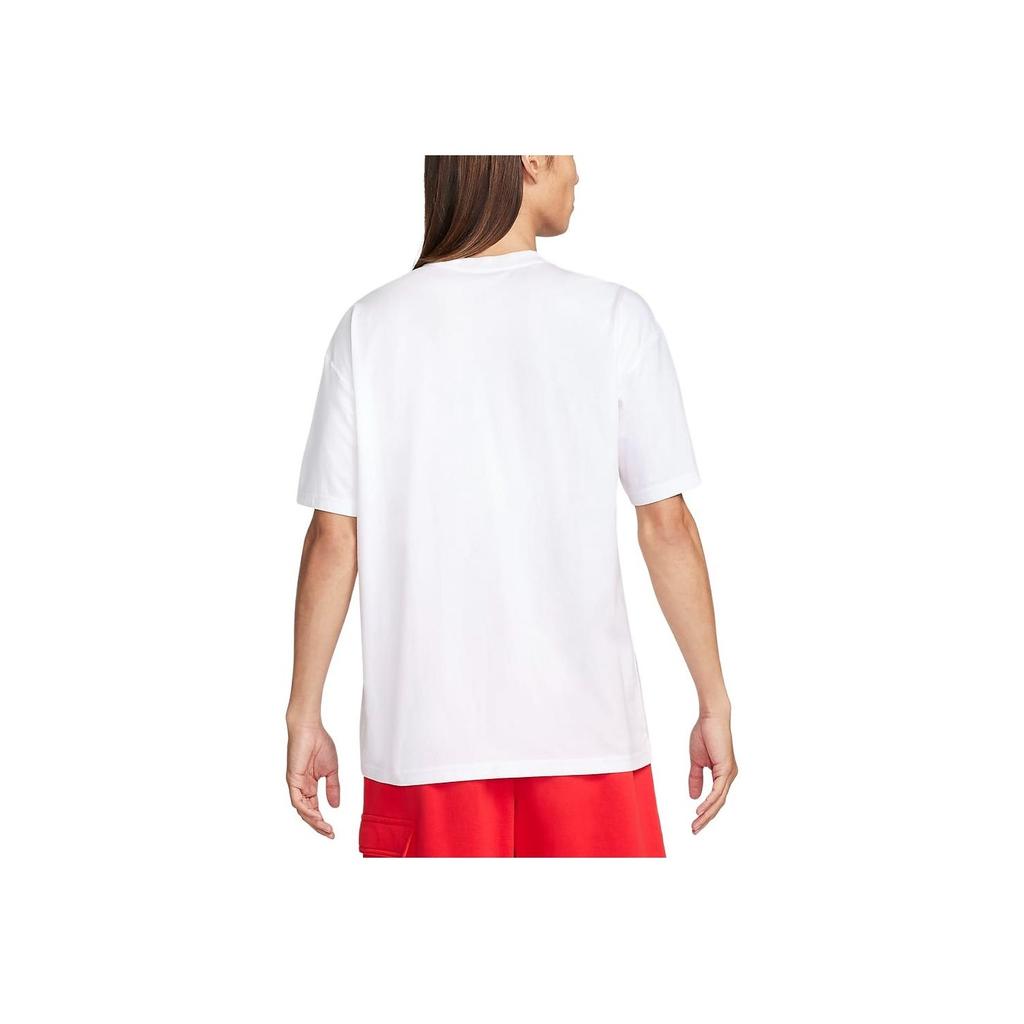 Nike Sportswear Solid Crew Neck Pullover Casual Short Sleeve T-Shirt Men Tops White FQ3763-100