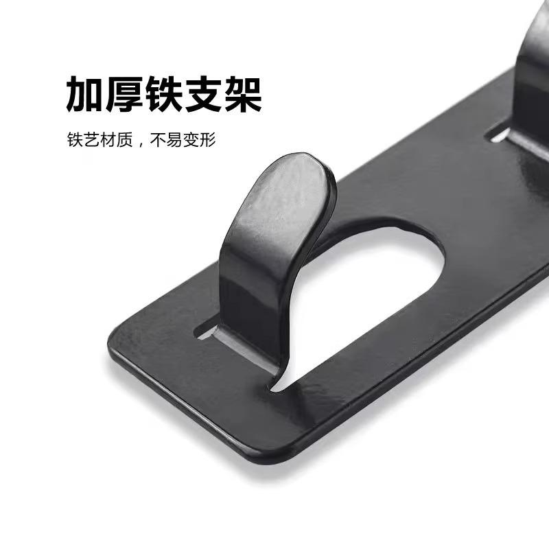 Крючок на дверь, без сверления, настенная вешалка для одежды, мешок для одежды для спальни, железная подвесная стойка, вертикальный крючок для одежды на дверь