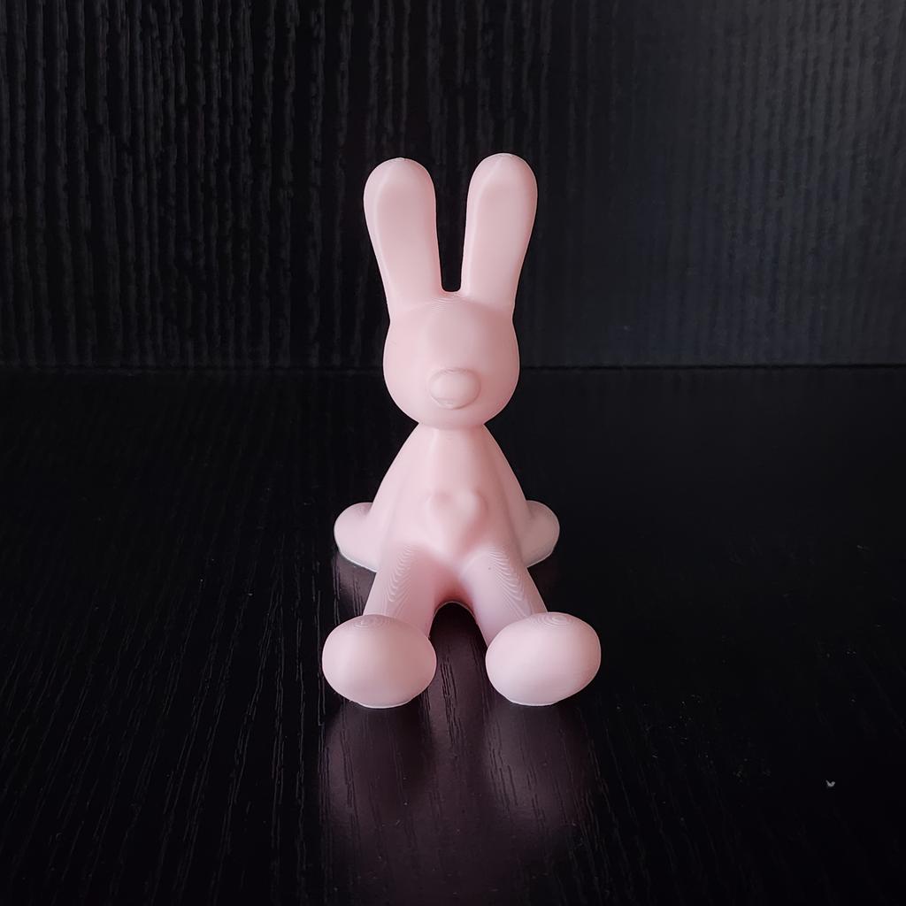 Милый Держатель для Телефона в Виде Кролика, 3D Печатное Украшение, Мягкое и Милое Украшение, Устойчивая и Нескользящая Подставка для Мобильных Телефонов