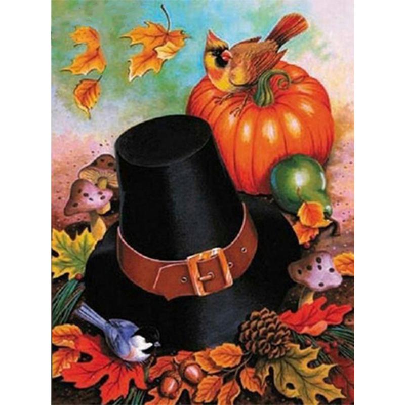 5D Diy алмазная живопись цветок тыква набор для вышивки крестом круглая вышивка мозаика художественная картина горный хрусталь подарок на Хэллоуин