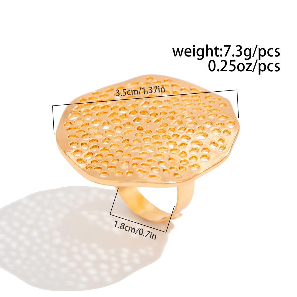 Повседневный стиль круглое полое кольцо из сплава старинный золотой цвет модные нерегулярные винтажные цветочные геометрические кольца на костяшки пальцев