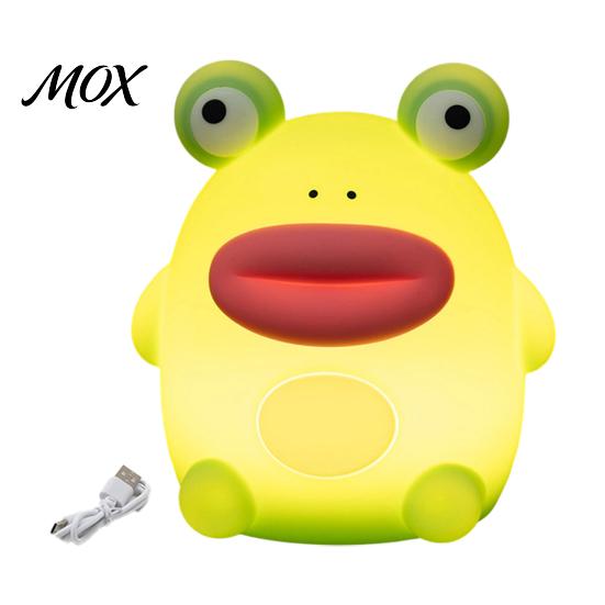 Portable Nursery Light Frog Silicone Night Light, Rechargeable Touch Bedside Lamp with 3 Brightness & Remote Control, 30 Min Timer Desk Decoration,