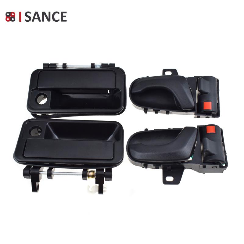 4 Pcs Outside Exterior & Interior ide Door Handle Front Left Right Kit For Suzuki Swift & Geo Metro 1992 1993 1994 8311065E00