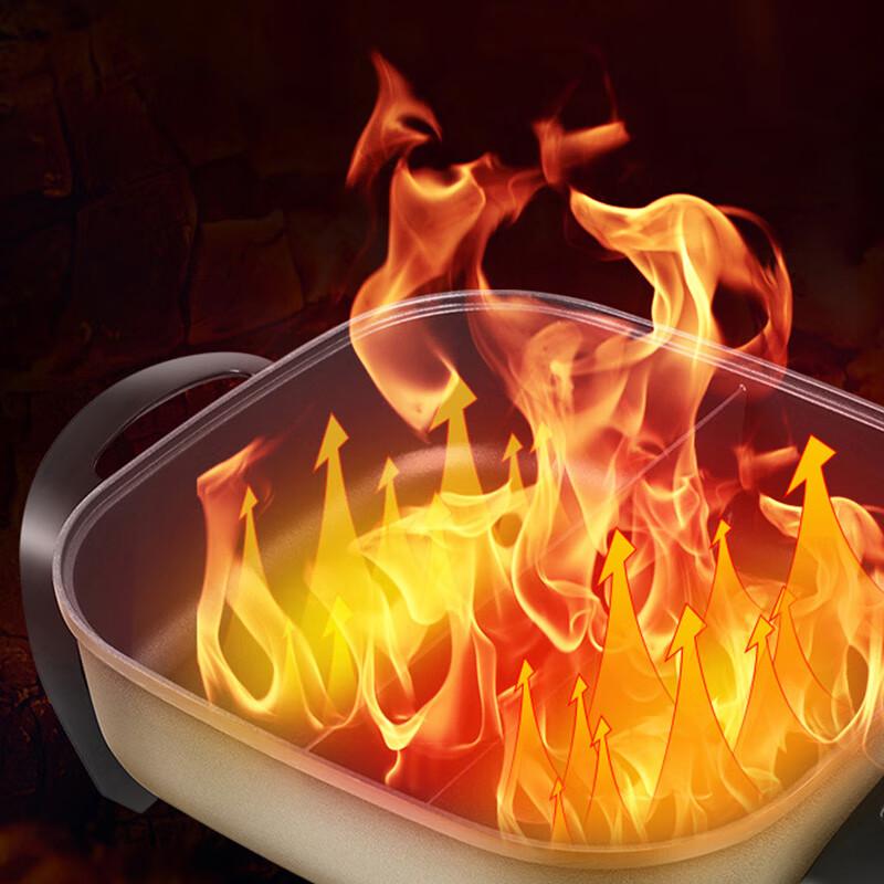 Aishida Квадратная электрическая кастрюля с уткой-мандаринкой 5,5 л