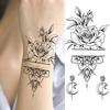 1PC Fashion Flower Temporary Tattoos Sticker DIY Fake Colorful Anchor Sheets Tattoo For Women Body Art Painting Arm Legs Tatoo Paper