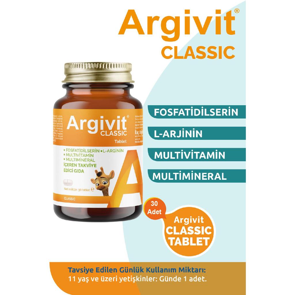 Classic L-arginine, Multivitamin, Multiminerral Tablet 30 Pieces