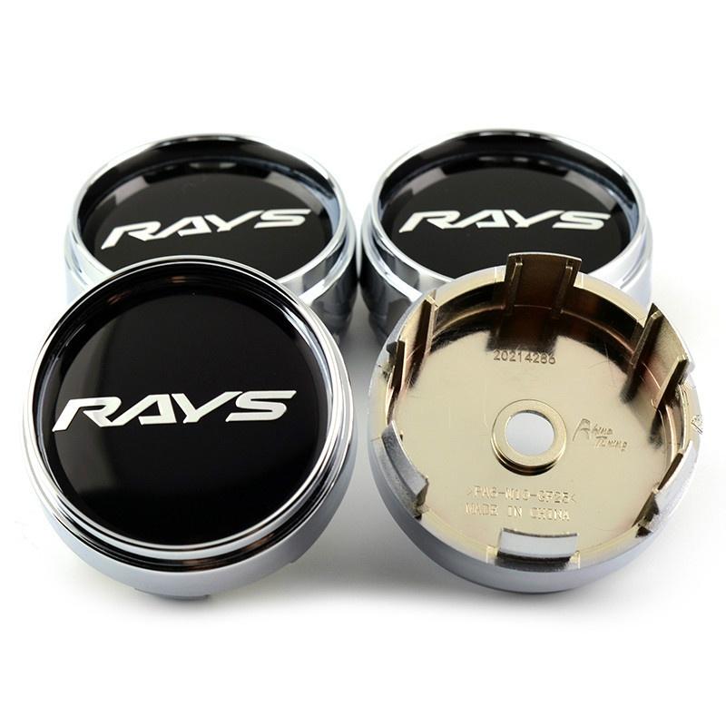 4pcs 66mm Silver Car Wheel Center Hub Caps Rays Emblem For Rays Volk Racing Wheel