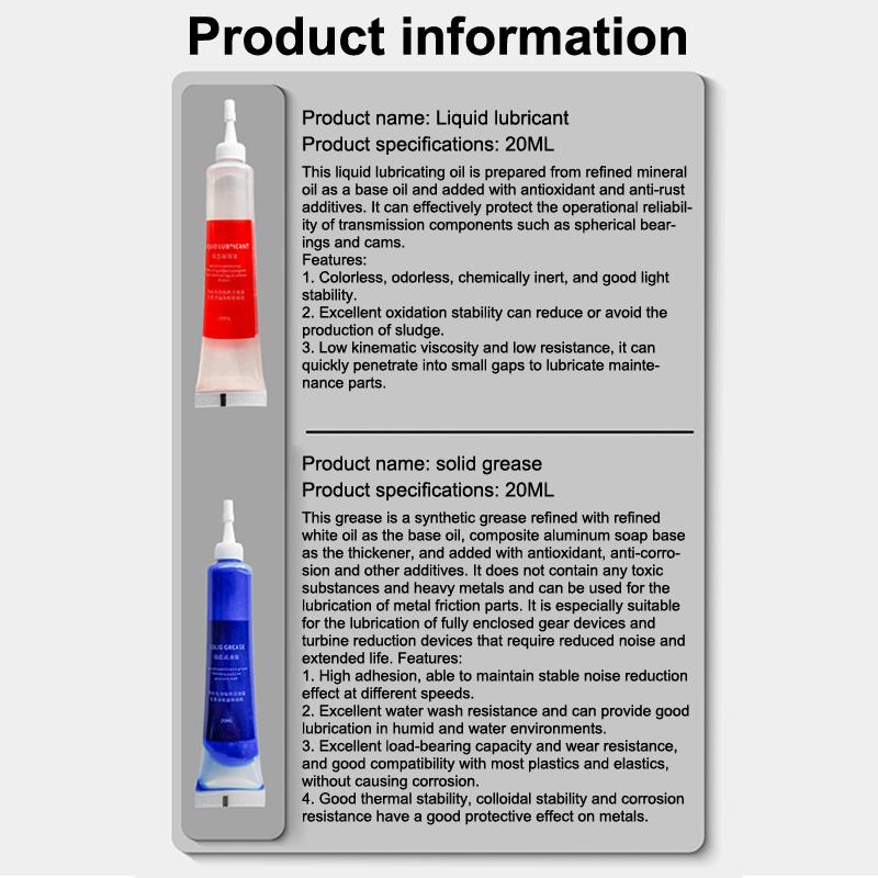 Protective Grease (20Ml) + Lubricant Oil For Fishing Reel Bearing Maintenance Oil Fishing Tool (20Ml X 2 Pcs)