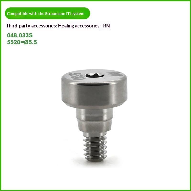 High Quality RN Healing Abutment 1Pcs Grade 5 Titanium Dental Implant Accessory Compatible with Straumann for Dental Professionals