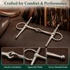 Ring Style Full Cheek Bit Jointed Design Horse Mouth Bit Horse Snaffle Bit  Equestrian Training