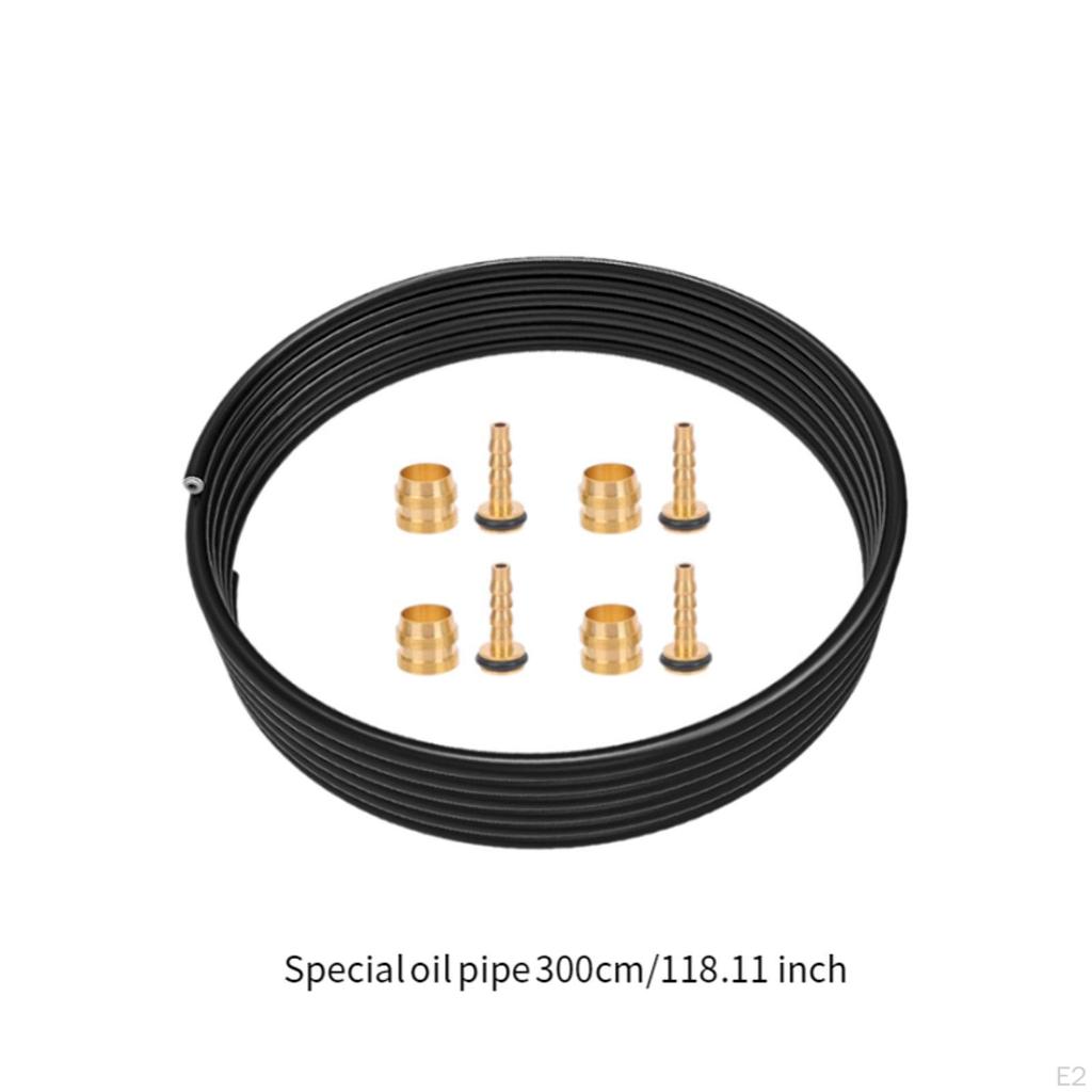 Комплект шлангов для гидравлического дискового тормоза для велосипеда, оливковое масло и соединительные вставки, детали для мужчин и женщин, принадлежности для велосипеда