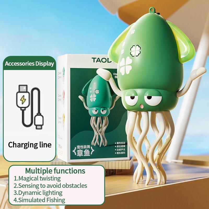 Electronic Dancing Squid Toys Magical Dancing Jellyfish Led Glowing Light Music Funny Dancing Octopu Best Children Festival Gift