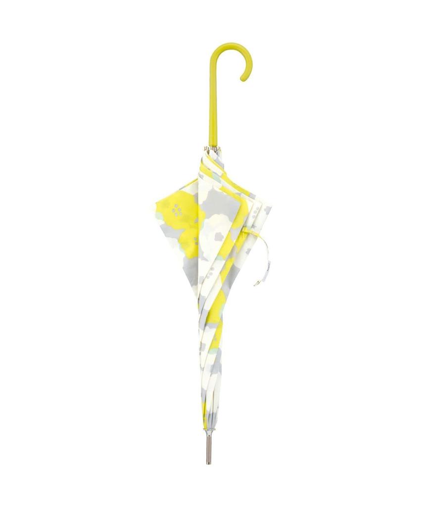 Зонт Peoni Yellow Long Zone 58 см для солнечных и дождливых дней с большим цветочным узором, скандинавский ретро, натуральный, стильный, милый, женский, для поездок на работу