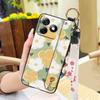 Anti-dust Soft Case Phone Case For Ulefone Note18 Ultra Wristband Silicone Protective Oil Painting Fashion Design Flower